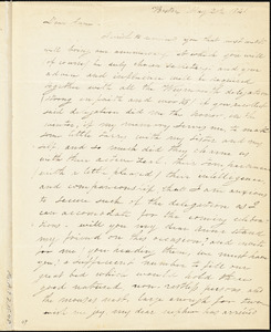 Letter from Henrietta Sargent, Boston, [Massachusetts], to Anne Warren Weston, 1841 May 23