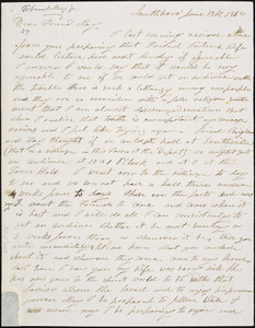 Letter from Moses Sawin, Southboro[ugh, Massachusetts], to Samuel May, 1852 June 13th