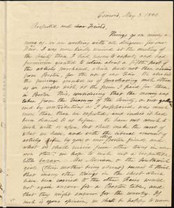 Letter from Mary Clark, Concord, [New Hampshire], to Maria Weston Chapman, 1840 May 8