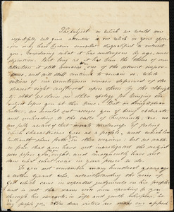 Letter from Phebe Hall, Haverhill, [Massachusetts], to Anne Warren Weston, 1841 Nov[ember] 10
