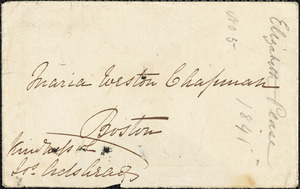 Letter from Elizabeth Pease Nichol to Maria Weston Chapman, 1841 Jan[uary] 5