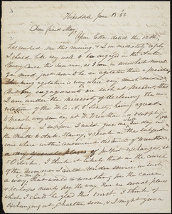 Letter from William Henry Fish, Hopedale, [Massachusetts], to Samuel May, [18]53 June 13