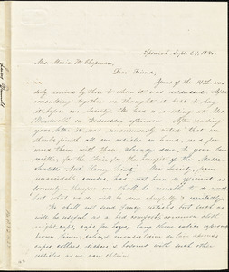 Letter from Lucy Dunnels, Ipswich, [Massachusetts], to Maria Weston Chapman, 1840 August 19