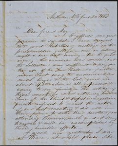 Letter from Joseph J. Locke, Nashua, N[ew] H[ampshire], to Samuel May, 1853 June 20