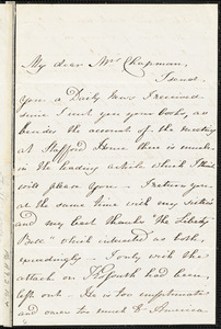 Letter from A.W. Powers, Paris, [France], to Maria Weston Chapman, [1853]