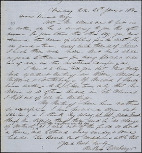 Letter from Parker Pillsbury to Samuel May, 1853 June 24th