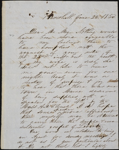 Letter from Joseph J. Locke, Haverhill, [Massachusetts], to Samuel May, 1853 June 25