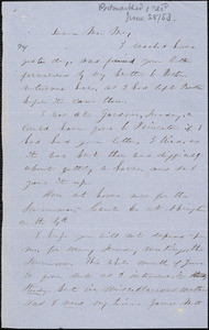 Letter from Lucy Stone to Samuel May, [1853 June 28]