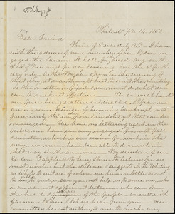 Letter from James Mott, Philad[elphia, Pennsylvani]a, to Samuel May, 1853 [July] 14