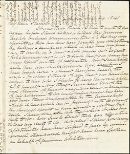Letter from Elizabeth Pease Nichol, London, [England], to Anne Warren Weston, 1841 June 24
