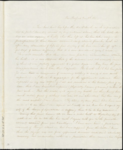 Letter from Susan Taber, New Bedford, [Massachusetts], to Deborah Weston, 1841 [March] 8