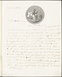 Letter from Sumner Lincoln, Gardner, [Massachusetts], to Deborah Weston and Caroline Weston, 1840 Sept[ember] 23
