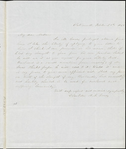 Letter from Charlotte Haven Ladd Coues, Portsmouth, [New Hampshire], to Maria Weston Chapman, 1843 Oct[ober] 23