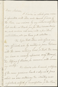 Letter from M.C. Blanchard, Purchase St., to Maria Weston Chapman, 1844 June 18