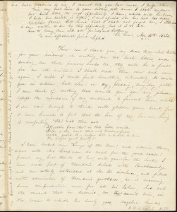 Letter, St. Louis, [Missouri], to Sophia Davenport, 1836 Nov[ember] 10