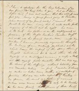 Letter from C.S. Toll to Maria Weston Chapman, [1843]