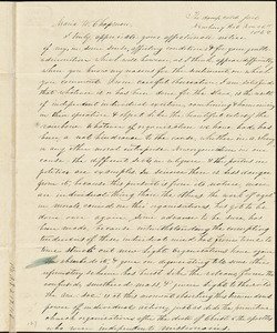 Letter from Thomas Parnell Beach, The damp, cold, jail, Newburyport, [Massachusetts], to Maria Weston Chapman, 1842 Nov[ember] 29