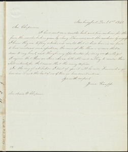 Letter from Jane Knapp, Newburyport, [Massachusetts], to Maria Weston Chapman, 1842 Dec[ember] 21