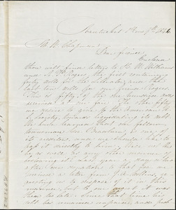 Letter from C. Austin Joy, Nantucket, [Massachusetts], to Maria Weston Chapman, 1844 [January] 9