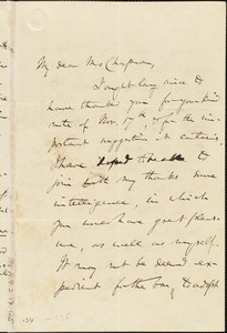 Letter from Charles Sumner, [Boston, Massachusetts], to Maria Weston Chapman, 1842 Nov[ember] 30