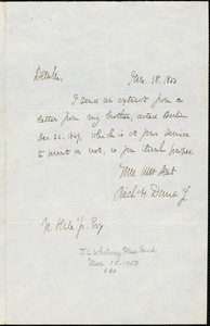 Letter from Richard Henry Dana to Nathan Hale, 1850 Jan[uary] 18