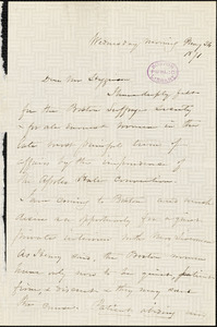 Letter from Harriet Beecher Stowe to Thomas Wentworth Higginson, 1871 May 24