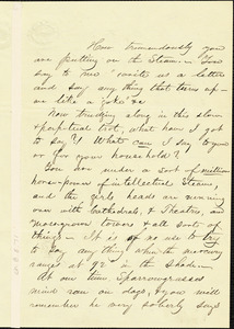 Letter and a portrait of Harriet Beecher Stowe