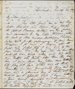 Letter from George Thompson, Edinburgh, [Scotland], to Richard Davis Webb, 1842 August 25