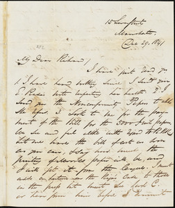 Letter from George Thompson, Manchester, [England], to Richard Davis Webb, 1841 Dec[ember] 29