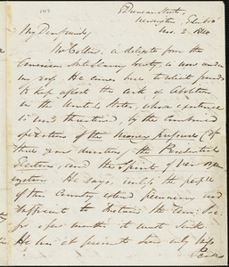 Letter from George Thompson, Edinburgh, [Scotland], to Richard Davis Webb, 1840 Nov[ember] 2