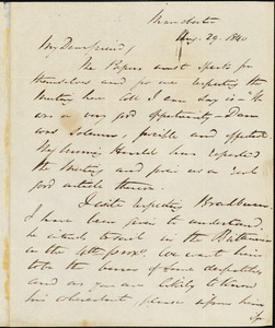 Letter from George Thompson, Manchester, [England], to Richard Davis Webb, 1840 May 29