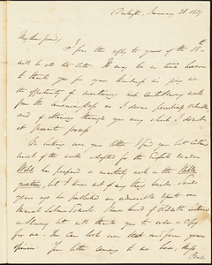 Letter from George Thompson, Darlington, [England], to Richard Davis Webb, 1839 January 26