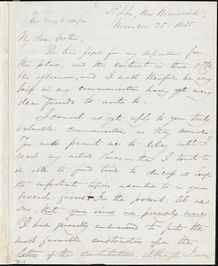 Letter from George Thompson, St. John, New Brunswick [Canada], to Henry Clarke Wright, 1835 November 25