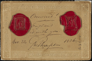 Letter from George Thompson, Northampton, [Ireland], 1836 November 23