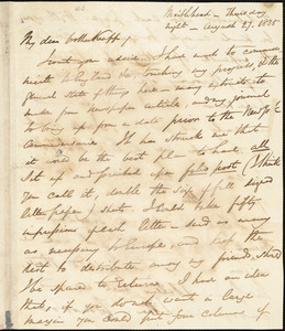 Letter from George Thompson, Marblehead, [Massachusetts], to Isaac Knapp, 1835 August 27