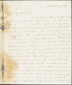 Letter from Samuel Edmund Sewall, Boston, [Massachusetts], to William Lloyd Garrison, 1835 Oct[ober] 27