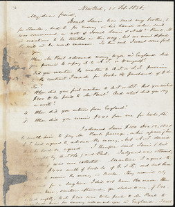 Letter from Lewis Tappan, New York, [New York], to William Lloyd Garrison, 1836 Feb[ruary] 25