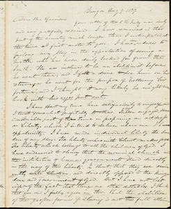 Letter from Edward Palmer, Bangor, [Maine], to William Lloyd Garrison, 1837 Aug[ust] 9