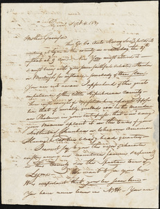 Letter from Nathaniel Peabody Rogers, Plym[outh, New Hampshire], to William Lloyd Garrison, 1837 Sept[ember] 4