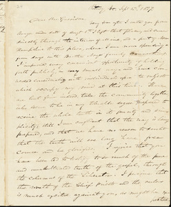 Letter from Edward Palmer, Putney, V[ermon]t, to William Lloyd Garrison, 1837 Sept]ember] 13th