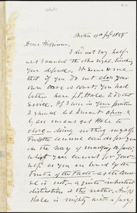 Letter from Theodore Parker, Boston, [Massachusetts], to Thomas Wentworth Higginson, 1855 July 17