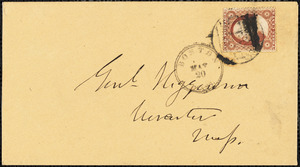 Letter from Theodore Parker, Boston, [Massachusetts], to Thomas Wentworth Higginson, 1858 May 20