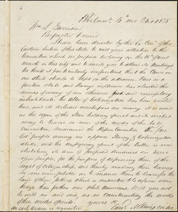 Letter from Edward M. Davis, Phila[delphia, Pennsylvania], to William Lloyd Garrison, 1838 [April] 21st
