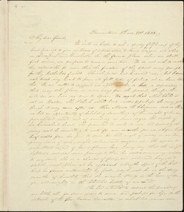 Letter from Susan H. Luther, Germantown, [Pennsylvania], to William Lloyd Garrison, 1838 [May] 21st