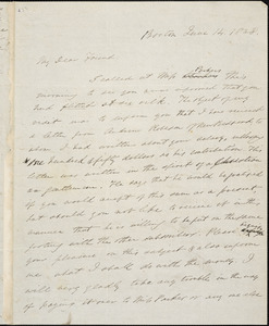 Letter from Edmund Quincy, Boston, [Massachusetts], to William Lloyd Garrison, 1838 June 14