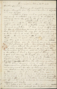 Letter from Michael H. Barton, Jerusalem, [New York], to William Lloyd Garrison, 1838 [June] 20th