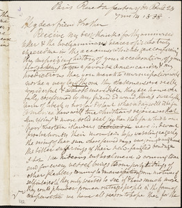 Letter from Anne Knight, Paris, [France], to William Lloyd Garrison, 1838 [July] 14