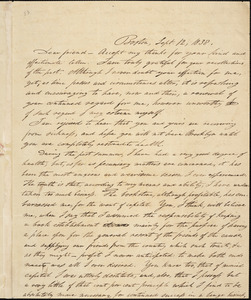 Letter from Isaac Knapp, Boston, [Massachusetts], to William Lloyd Garrison, 1838 Sept[ember] 12