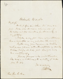 Letter from Salmon Portland, Manchester, [England], to Theodore Parker, 1854 Feb[ruary] 13