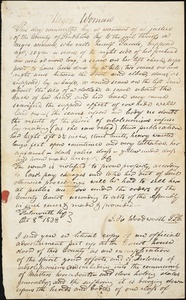 Letter from William Sargent, [Falmouth, Kentucky], to William Lloyd Garrison, [1838 October 16]